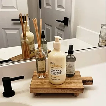 Handmade Wooden Tray for Stylish Kitchen and Bathroom