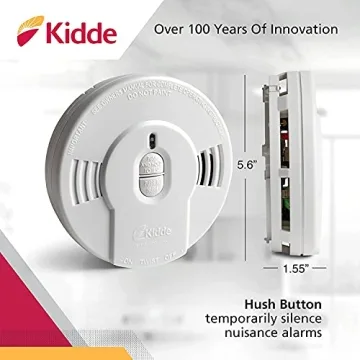 Kidde Smoke Detector with 10-Year Lithium Battery & Easy Install