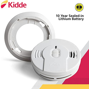 Kidde Smoke Detector with 10-Year Lithium Battery & Easy Install