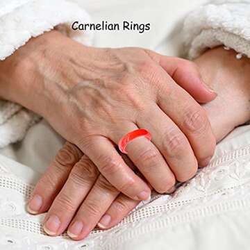 ZZ ZINFANDEL Carnelian Crystal Ring for Women