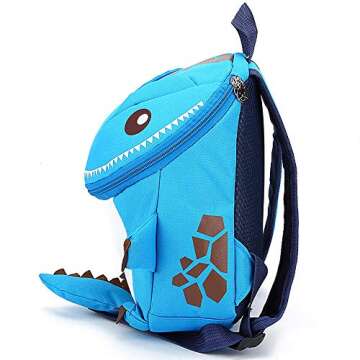 HANZE Cute Dinosaur Backpack for Kids - Waterproof & Fun