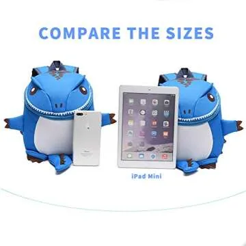HANZE Cute Dinosaur Backpack for Kids - Waterproof & Fun