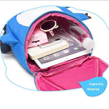 HANZE Cute Dinosaur Backpack for Kids - Waterproof & Fun