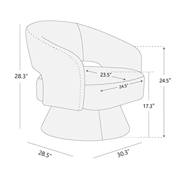Stylish CHITA Swivel Accent Chair for Living Room