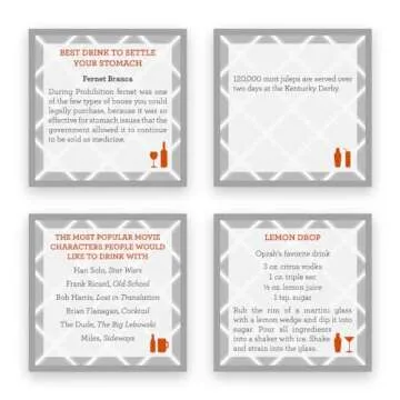 TableTopics Cocktail - 135 Conversation Starter Cards for Parties Featuring Questions, Facts, Quotes, and Mixed Drink Recipes, Fun Icebreaker Game