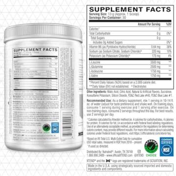 Xtend XTEND Original BCAA Powder 7g BCAA and 2.5g L-Glutamine, Sugar Free Post Workout Muscle Recove...