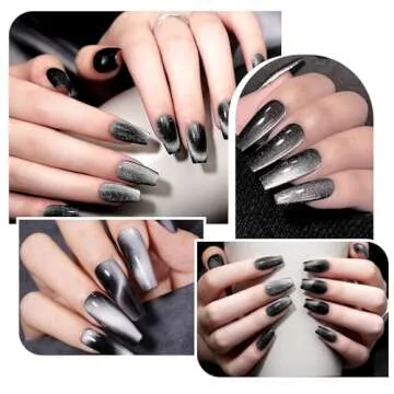 vnjaoi Nail Magnet Tool,Super Long Double-head Nail Magnet Pens Magnet Stick 3D Magnetic Cat Eye Gel Polish Nail Art, for DIY 3d Magnetic, Salon, Studio or Home