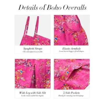 YESNO Women's Floral Print Summer Jumpsuit for Stylish Days