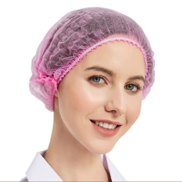 ProtectX 100-Pack Pink Disposable Hair Nets for All Uses