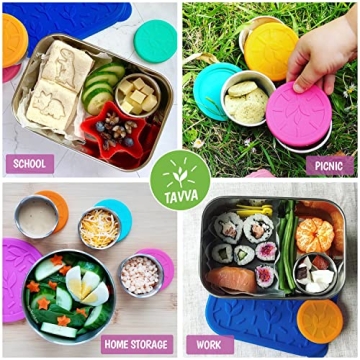 Eco-friendly TAVVA Stainless Steel Mini Containers for Lunch