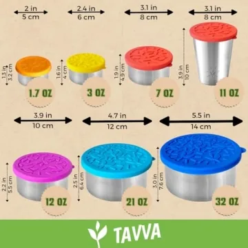 Eco-friendly TAVVA Stainless Steel Mini Containers for Lunch