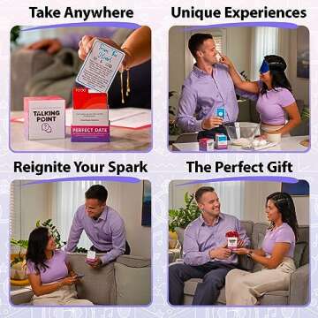 TALKING POINT CARDS 200 Perfect Date Ideas for Couples - Fun Adult Couples Card Game for Date Nights - Enjoy New Experiences Together with an Original Idea on Every Card