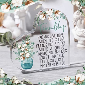 Acrylic Heart Butterfly Keepsake Paperweight Gift