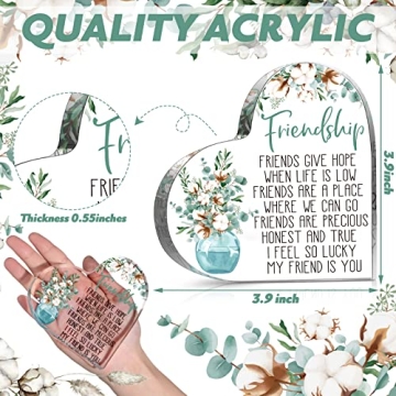 Acrylic Heart Butterfly Keepsake Paperweight Gift