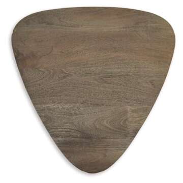 Signature Design by Ashley Reidport Farmhouse Nesting Accent Coffee Table with Tapered Legs, Set of 2, Dark Brown