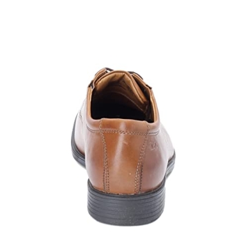 Clarks Tilden Walk Oxford Dark Tan Dress Shoes