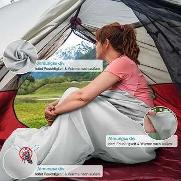 LSTRAGY Sleeping Bag Liner - Lightweight Camping Comfort