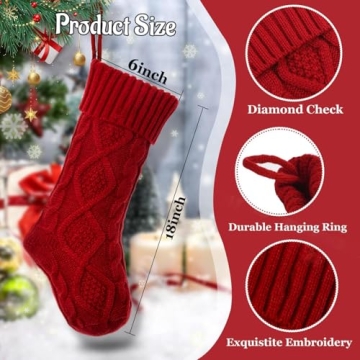 Treayes Personalized Stocking for Christmas Holiday Cheer