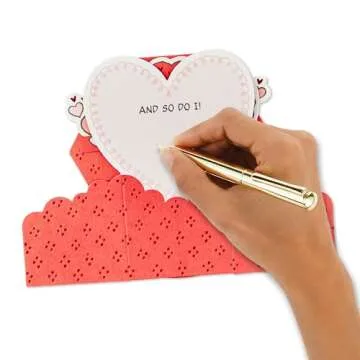 Hallmark Paper Wonder Mini Valentine's Day Card - 3D Red Snoopy & Woodstock Design