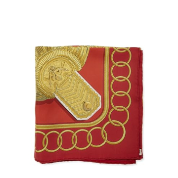 Hermès Pre-Loved Silk Scarf in Multicolor Epaulettes de Gala