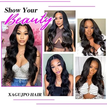 Xagujpo V Part Wig Human Hair Body Wave Wigs for Women