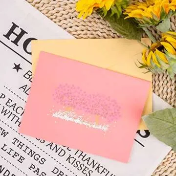 Cherry Blossom Pop Up Card - Perfect for Special Occasions