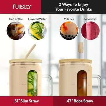 Fullstar Glass Tumblers for Stylish Hydration Solutions