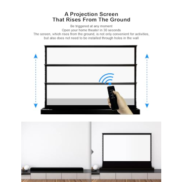 VIVIDSTORM 120" Projector Screen | Motorized Electric Screen