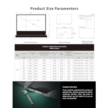 VIVIDSTORM 120" Projector Screen | Motorized Electric Screen