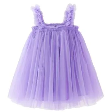 BGFKS Toddler Tulle Dress with Flower Headband Set
