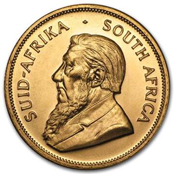 1977 ZA South Africa 1 oz Gold Krugerrand 1 OZ About Uncirculated