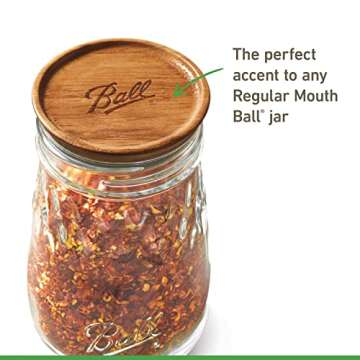 Ball Jar Wooden Storage Lids