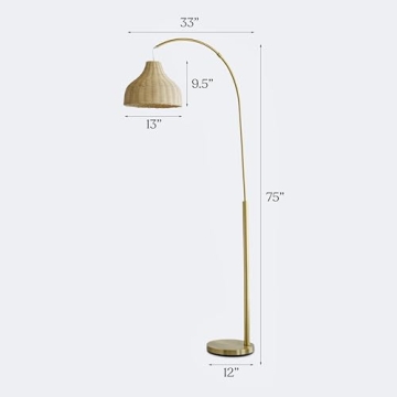 Brightech Lark Arc Lamp: Stylish Floor Lamp for Home