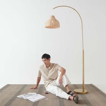Brightech Lark Arc Lamp: Stylish Floor Lamp for Home
