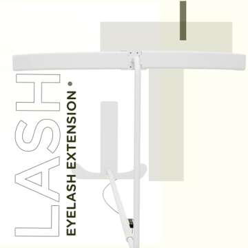 toyshi 26 inch Lash Light, Lamp for Eyelash Extensions, Esthetician Beauty Half Moon Light, Eyelash LED Light, Lash Lighting for Tattoo Beauty Eyelash Tech Esthetician