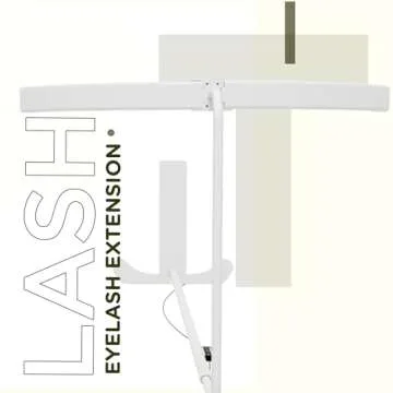 toyshi 26 inch Lash Light, Lamp for Eyelash Extensions, Esthetician Beauty Half Moon Light, Eyelash LED Light, Lash Lighting for Tattoo Beauty Eyelash Tech Esthetician