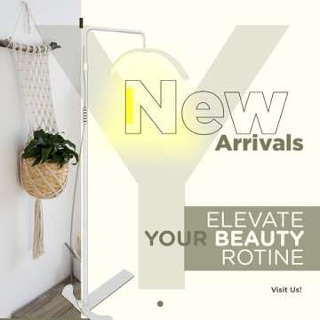 toyshi 26 inch Lash Light, Lamp for Eyelash Extensions, Esthetician Beauty Half Moon Light, Eyelash LED Light, Lash Lighting for Tattoo Beauty Eyelash Tech Esthetician