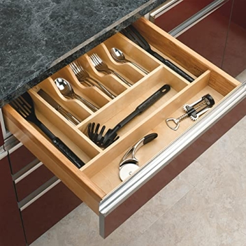 Stylish Rev-A-Shelf Trim-to-Fit Cutlery Organizer for Kitchens