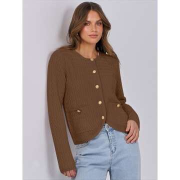 Chic Cropped Cardigan for Every Occasion - Caracilia