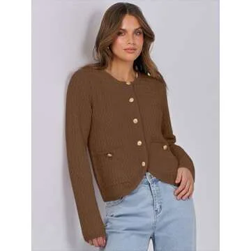 Chic Cropped Cardigan for Every Occasion - Caracilia