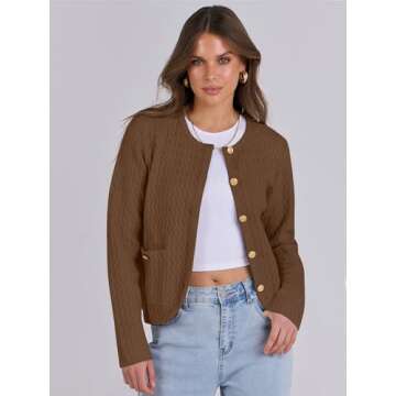 Chic Cropped Cardigan for Every Occasion - Caracilia