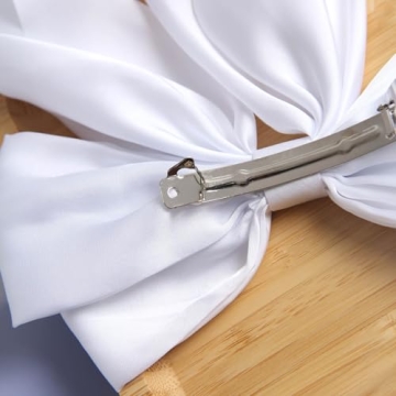 SUSULU Large Satin Silky Hair Bow Clips for Women