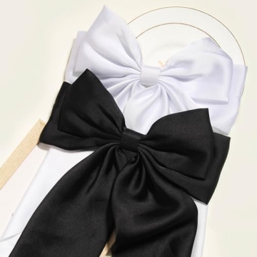 SUSULU Large Satin Silky Hair Bow Clips for Women