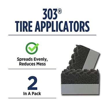 303 Products 39025 Tire Shine/Tire Dressing Applicator Pads - Perfect for Using to Apply Tire Shine,...