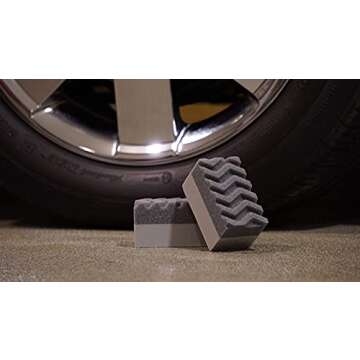 303 Products 39025 Tire Shine/Tire Dressing Applicator Pads - Perfect for Using to Apply Tire Shine, Tire Wet, Tire Gel, Or Tire Balm - Superior Product Application - Reduce Mess, 2 Pack , gray