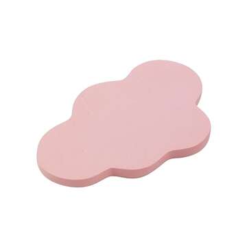 MY MIRONEY 4.13" x 2.76" Resin Jewelry Tray Cloud Shape Decorative Plate Pink Trinket Dish Trays Key Ring Holder for Jewelry Wedding Engagement Photo Props Ornaments