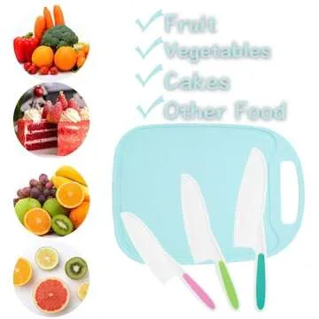 Safe Kids Knife Set for Young Chefs - 4 Piece Cooking Set