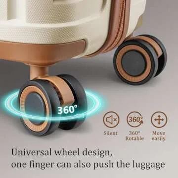 Joyway 5 Piece Hardshell Luggage Set with TSA Lock