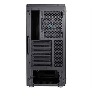 Fractal Design Meshify C - Compact Computer Case - High Performance Airflow/Cooling - 2X Fans Included - PSU Shroud - Modular Interior - Water-Cooling Ready - USB3.0 - Tempered Glass - Blackout