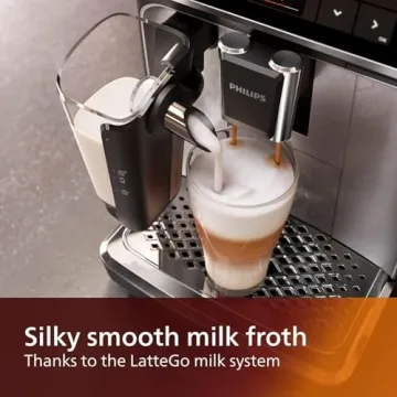 Philips 4300 Espresso Machine with LatteGo Frother - 8 Varieties